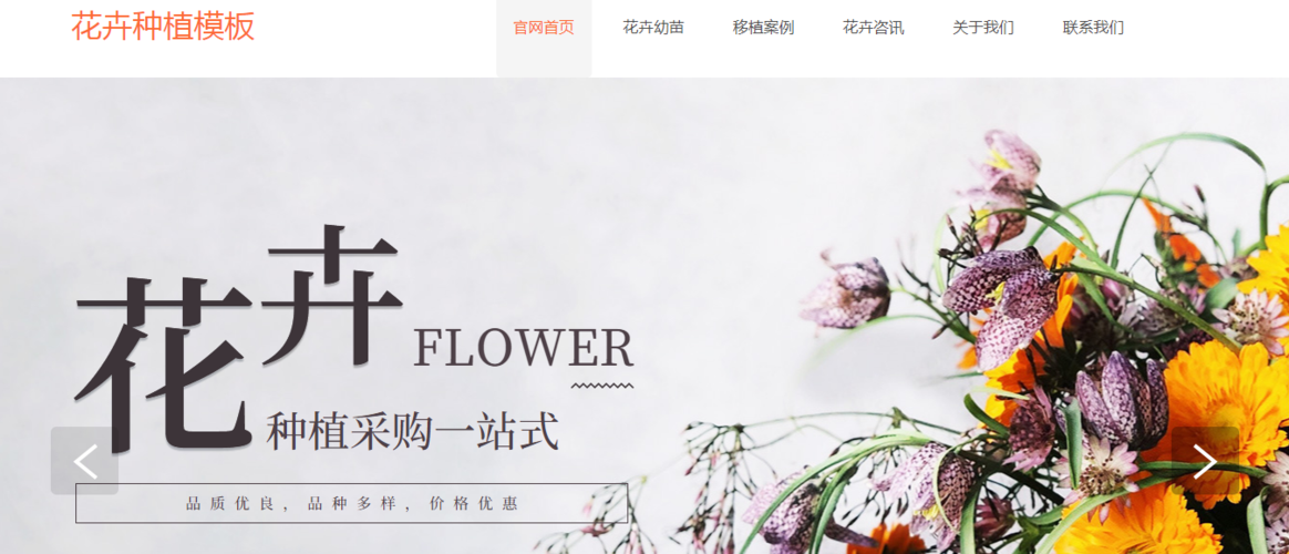 杭州花卉园艺网站建设_做网站【980元】_网页定制制作与开发_小程序